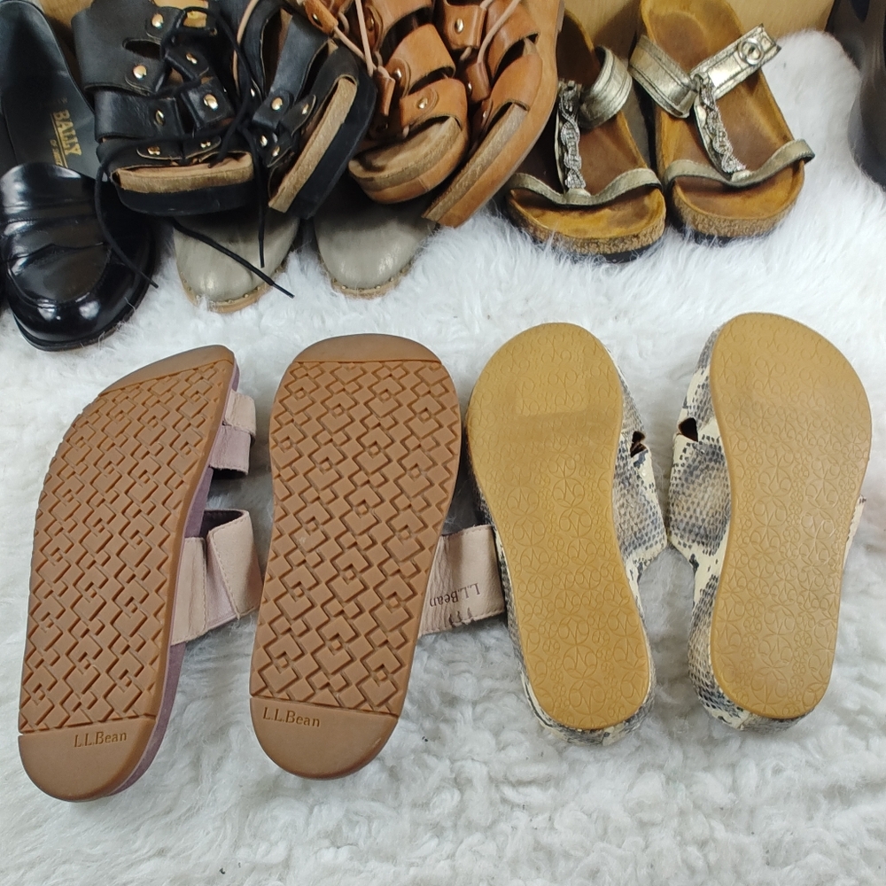 Johnston & Murphy Snake Print Leather + L.L. Bean Purple Slides  Bundle Size 8 - Picture 10 of 10